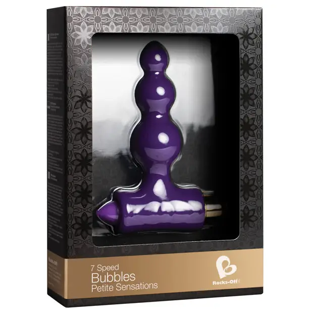 Rocks Off Petite Sensations Bubbles - 7 Speed Purple - Anal Products