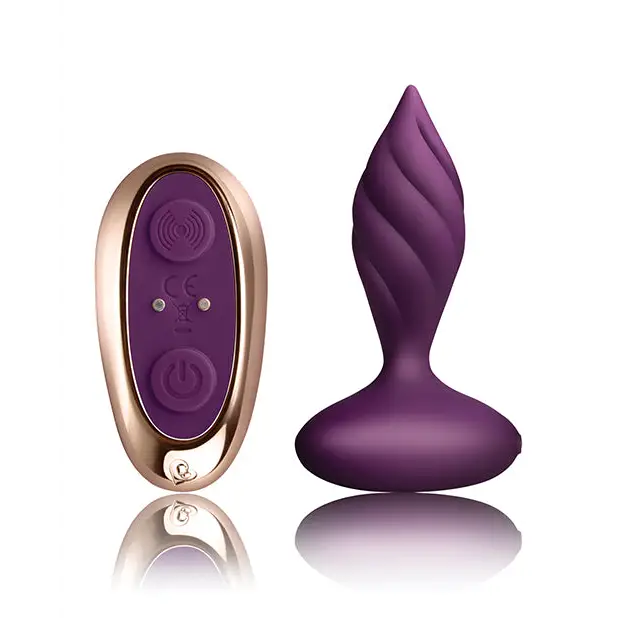Rocks Off Petite Sensations Desire Plug w/Remote, Purple