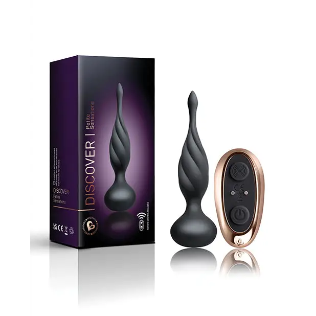 Rocks Off Petite Sensations Discover Plug w/Remote, Black