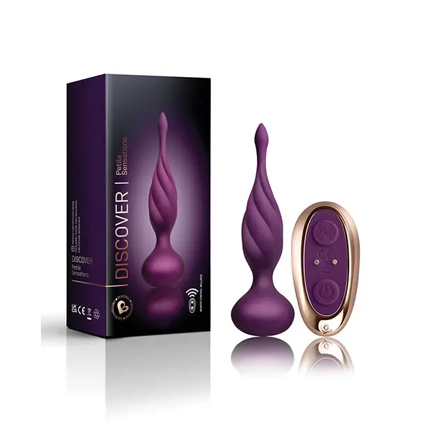 Rocks Off Petite Sensations Discover Plug w/Remote, Purple