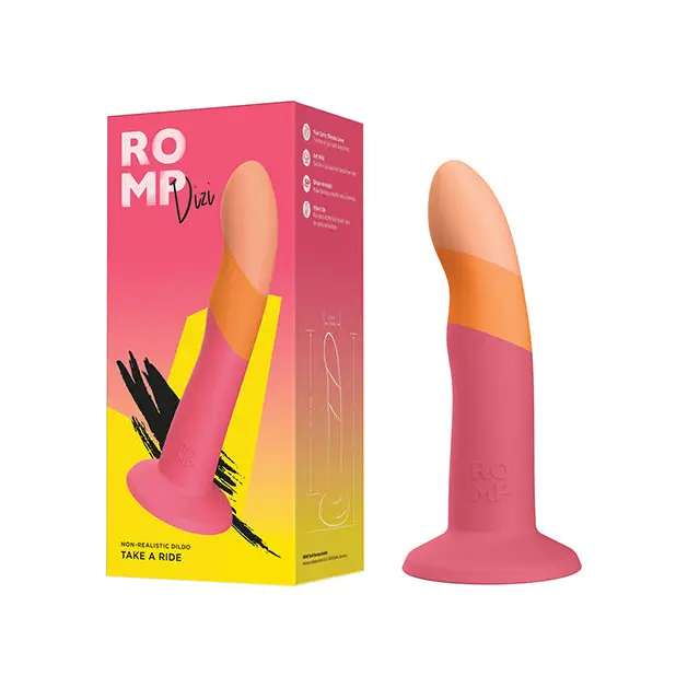 ROMP Dizi 3 Color Dildo - Pink - Strap Ons