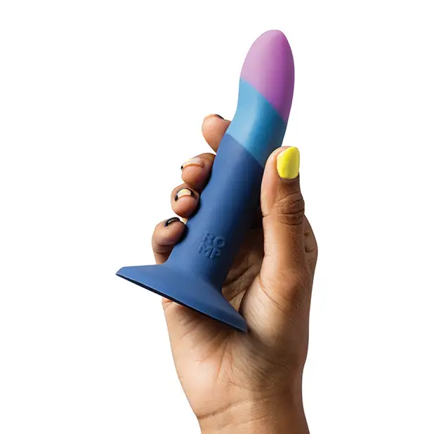 ROMP Piccolo 3 Color 5.5’’ Dildo Pegging Kit - Blue - Strap Ons