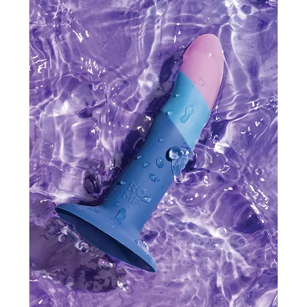 ROMP Piccolo 3 Color Dildo - Blue - Strap Ons