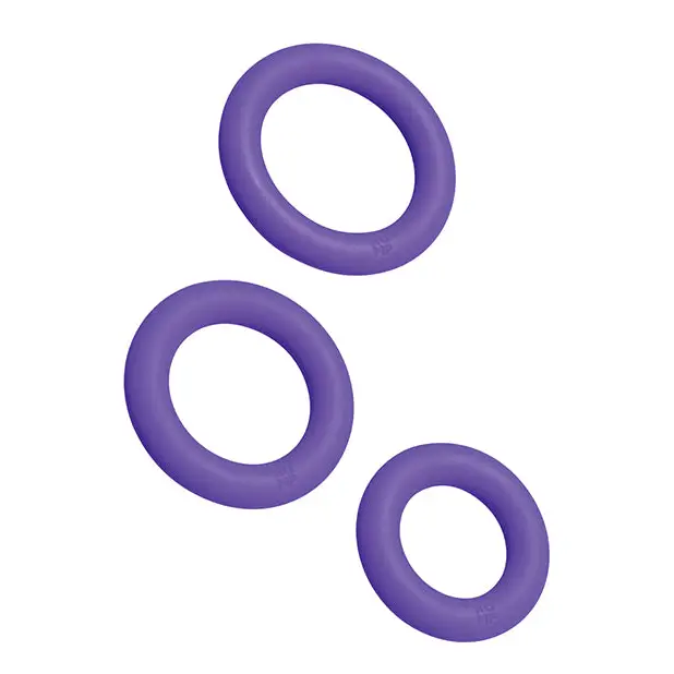 Romp Remix Trio Penis Ring Set of 3 - Purple