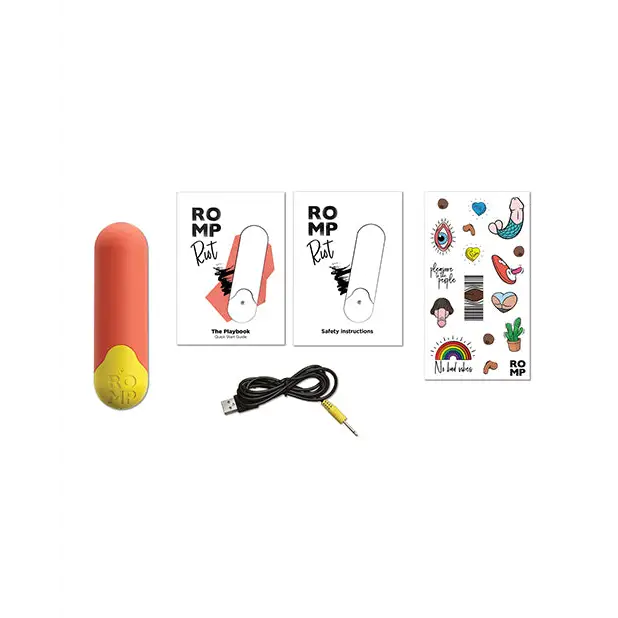 Romp Riot Bullet Vibrator - Orange - Vibrators