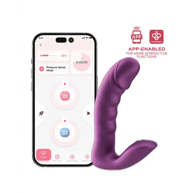 RORA 2 Pressure Sensing App-Controlled Rotating G-Spot Vibrator & Clitoral Stimulator - Vibrators