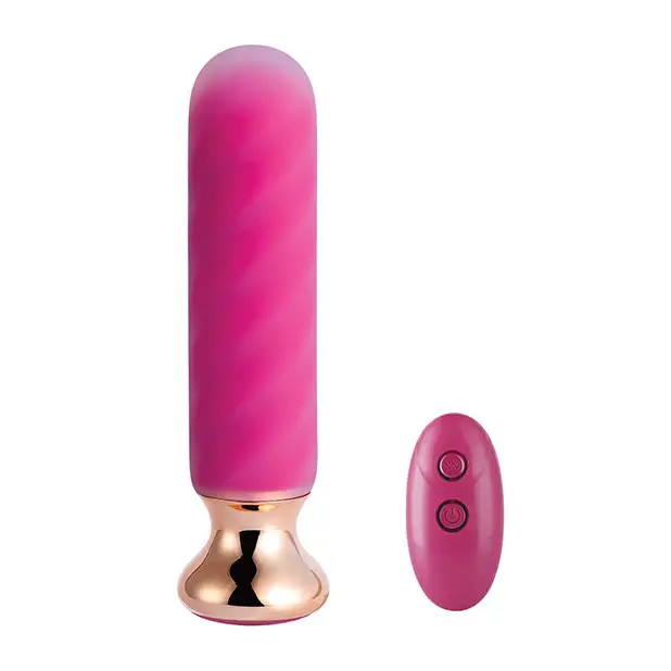 Rose Twister Hands-Free Remote Vibrating Anal Plug - Anal Products