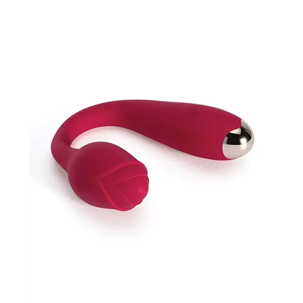 Rosette Clitoral & G Spot Vibrator - Red - Vibrators