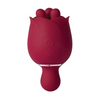 Rosewyn Rotating Rose Toy Vibrator & Pinpoint Stimulator - Red - Stimulators