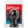 Round Butt Plug Large - Black - Anal Products