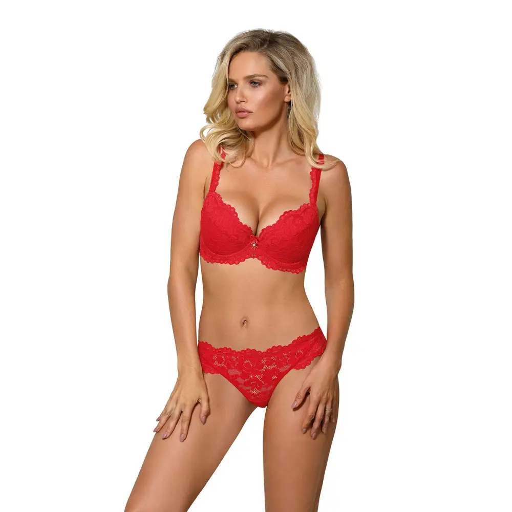 Roza Newia Red Push Up - Red / 32A - Lingerie Sets