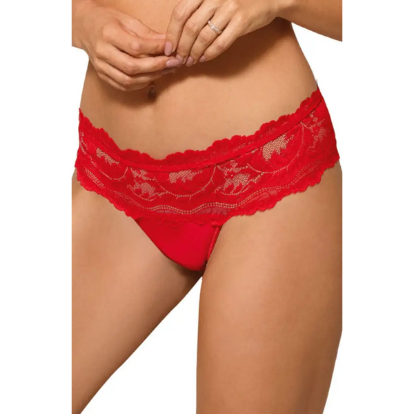 Roza Sefia Thong Red - Red / Small - Bottoms