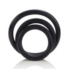 Rubber Ring Set - Black - Penis Enhancement
