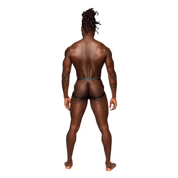 Rude Awakening Mesh Ring Jock Black S/M