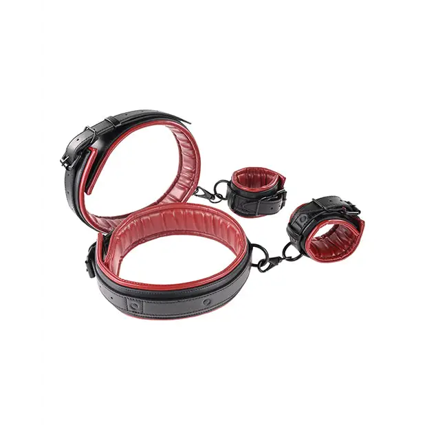 Saffron Thigh & Wrist Cuff Set - Bondage Blindfolds & Restraints