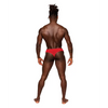 Sassy Lace Open Ring Thong Red L/XL