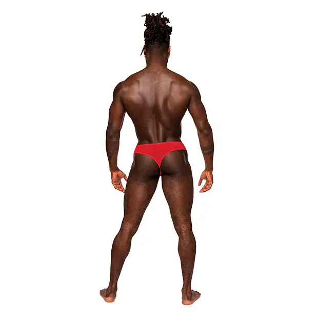 Sassy Lace Open Ring Thong Red L/XL