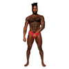 Sassy Lace Open Ring Thong Red S/M