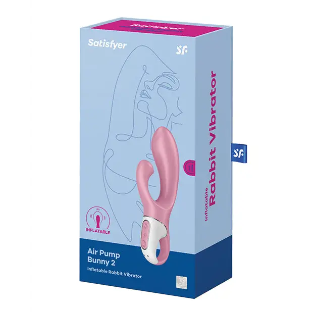 Satisfyer Air Pump Bunny 2 - Light Red - Vibrators