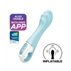 Satisfyer Air Pump Vibrator 5 + - Blue - Vibrators