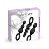 Satisfyer Booty Call Plugs - Set of 3 Black - Anal Products