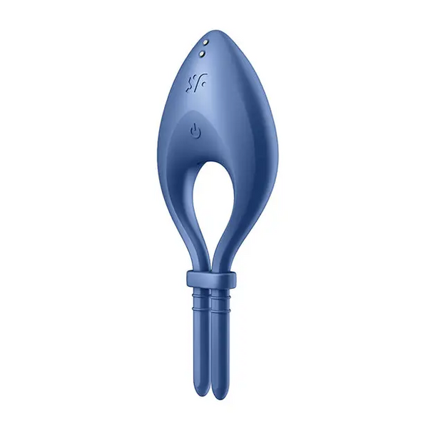 Satisfyer Bullseye Ring Vibrator - Blue - Penis Enhancement