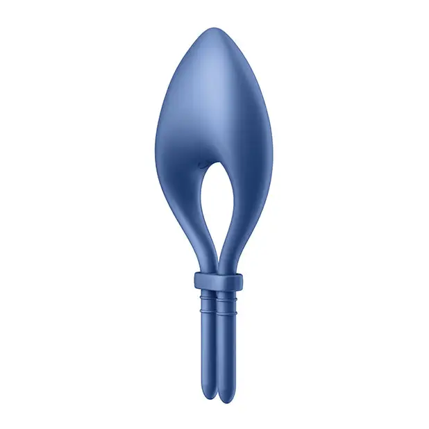 Satisfyer Bullseye Ring Vibrator - Blue - Penis Enhancement