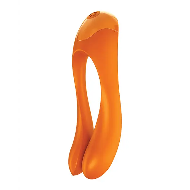 Satisfyer Candy Cane Finger Vibrator, Orange