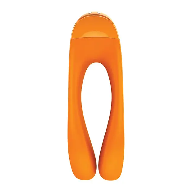 Satisfyer Candy Cane Finger Vibrator, Orange