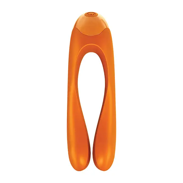 Satisfyer Candy Cane Finger Vibrator, Orange