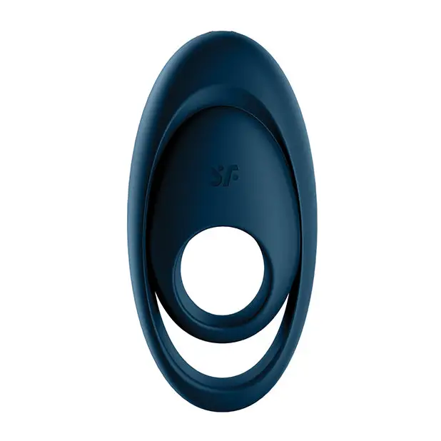 Satisfyer Glorious Duo Ring Vibrator - Dark Blue - Penis Enhancement