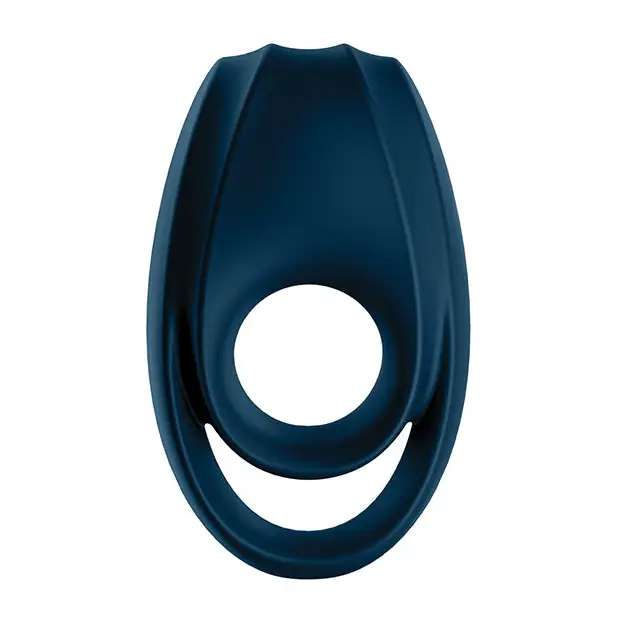 Satisfyer Incredible Duo Ring Vibrator - Dark Blue - Penis Enhancement