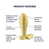 Satisfyer Intensity Plug - Gold - Anal Products