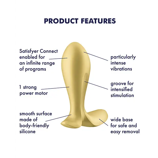 Satisfyer Intensity Plug - Gold - Anal Products