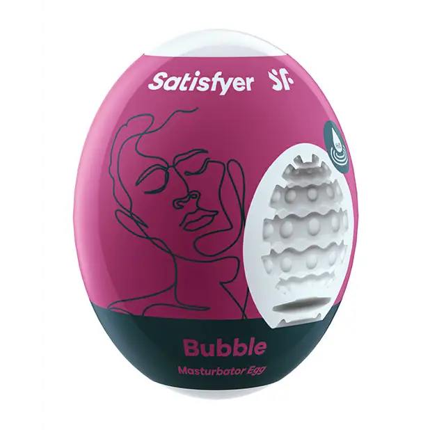 Satisfyer Masturbator Egg Bubble - Violet - Dolls & Masturbators