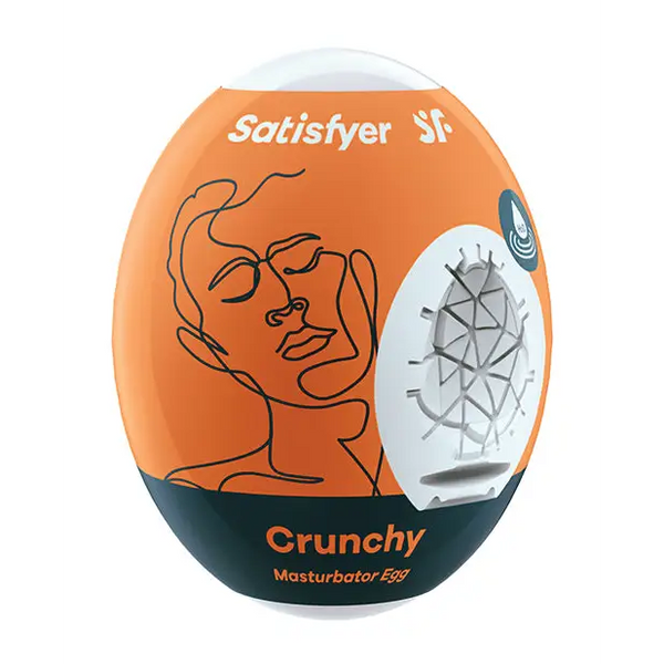 Satisfyer Masturbator Egg - Crunchy - Dolls & Masturbators