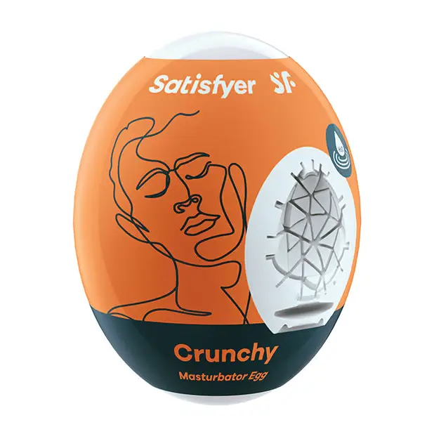 Satisfyer Masturbator Egg - Crunchy - Dolls & Masturbators