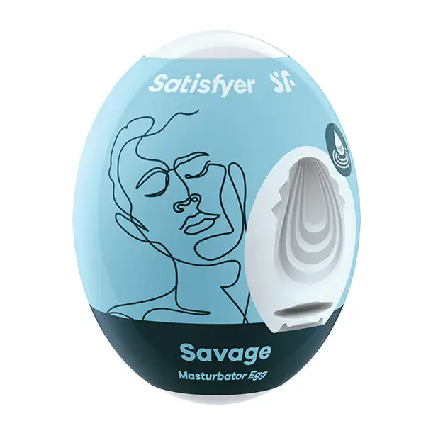 Satisfyer Masturbator Egg - Savage - Dolls & Masturbators