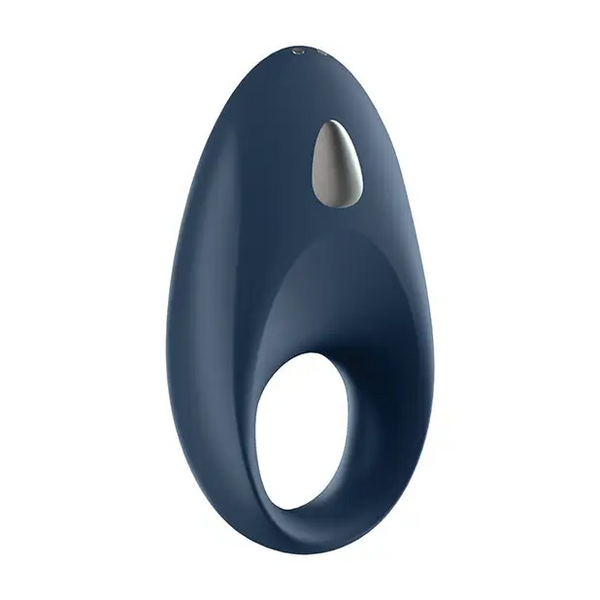 Satisfyer Mighty One Ring w/App - Blue - Penis Enhancement