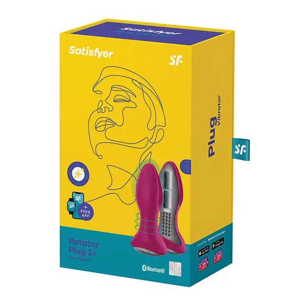 Satisfyer Rotator Plug 2 + - Fuchsia - Anal Products