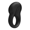 Satisfyer Signet Ring w/Bluetooth App - Black - Penis Enhancement