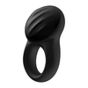 Satisfyer Signet Ring w/Bluetooth App - Black - Penis Enhancement