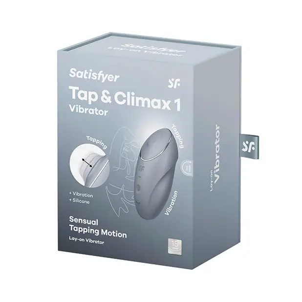 Satisfyer Tap & Climax 1 - Blue/Grey - Stimulators