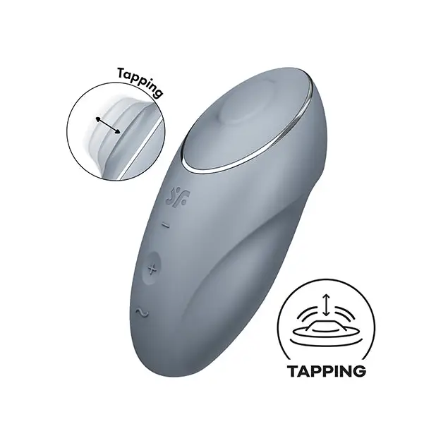 Satisfyer Tap & Climax 1 - Blue/Grey - Stimulators