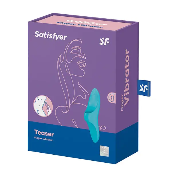 Satisfyer Teaser Finger Vibrator - Light Blue - Stimulators