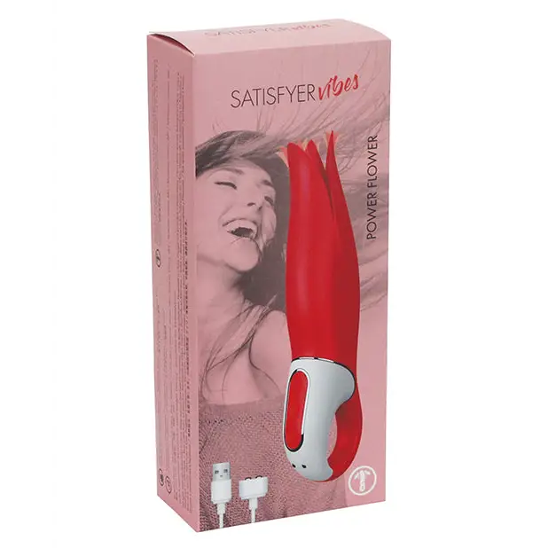 Satisfyer Vibes Power Flower - Red - Stimulators