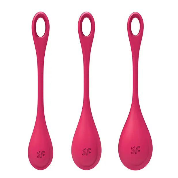 Satisfyer Yoni Power 1 Balls Training Set - Red - Sexual Enhancers