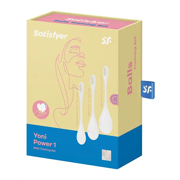 Satisfyer Yoni Power 1 Balls Training Set - White - Sexual Enhancers