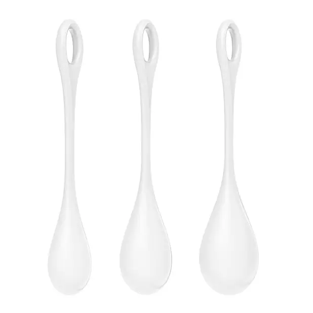 Satisfyer Yoni Power 1 Balls Training Set - White - Sexual Enhancers