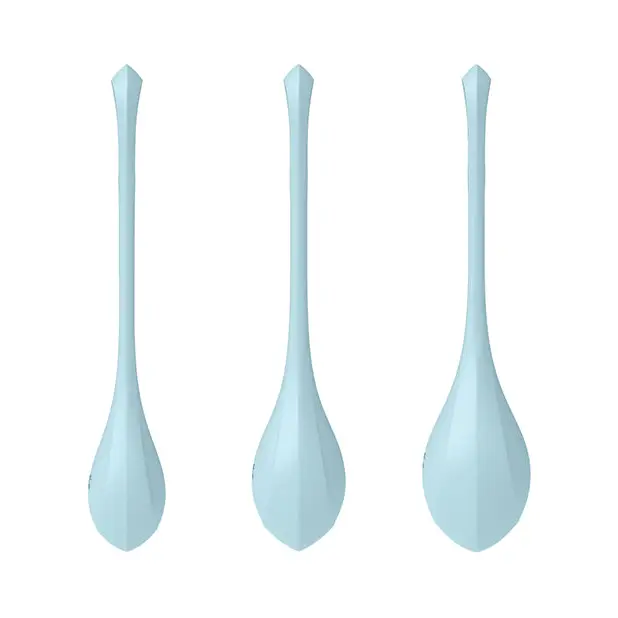 Satisfyer Yoni Power 2 Balls Training Set - Light Blue - Sexual Enhancers